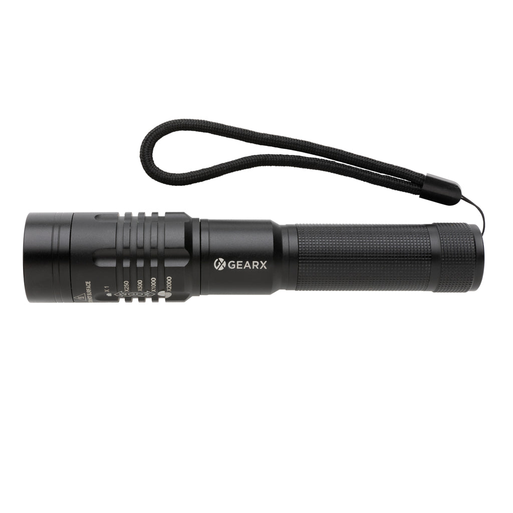 Gear X USB oplaadbare zaklamp