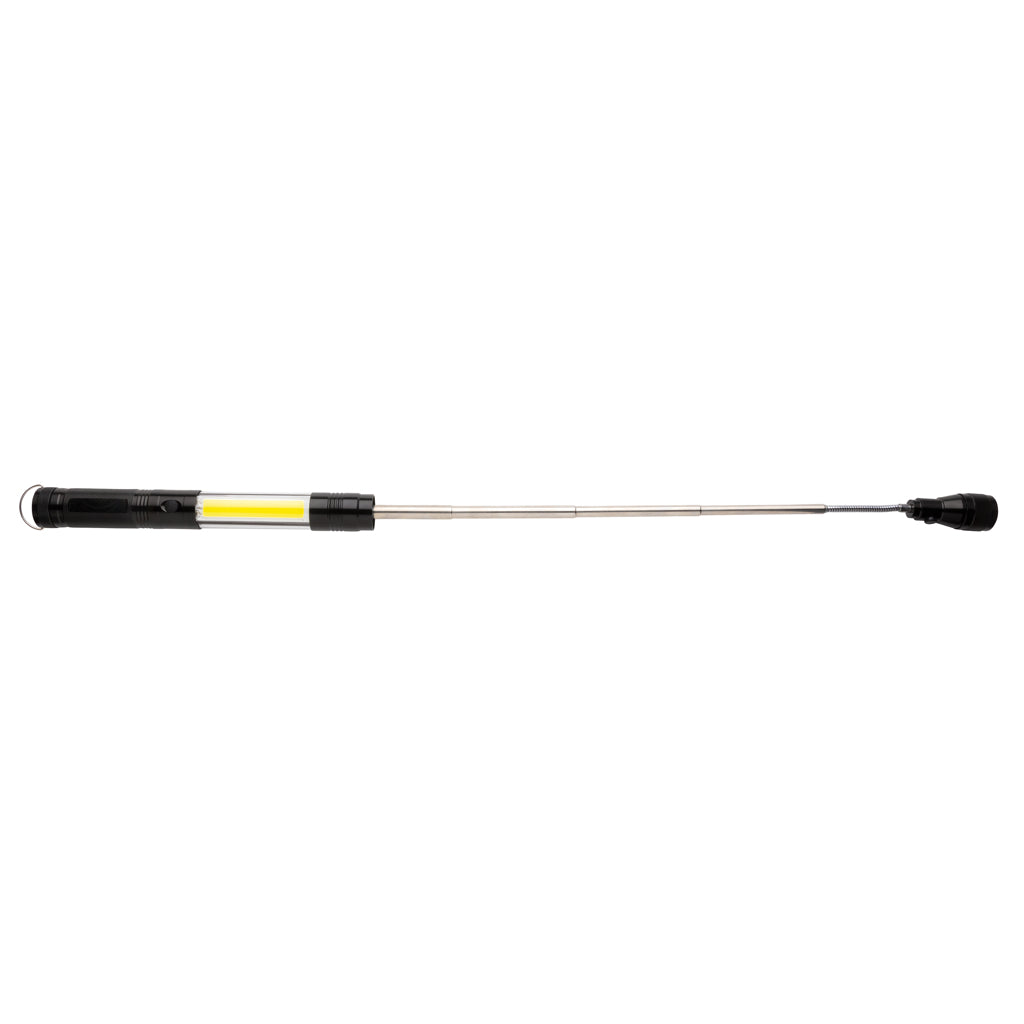 Uitschuifbare zaklamp met COB