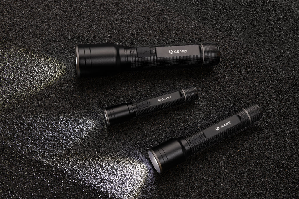 Gear X RCS gerecycled aluminium USB-oplaadbare zaklamp