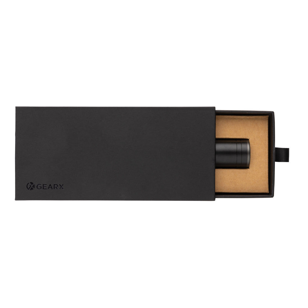 Gear X RCS gerecycled aluminium USB-oplaadbare zaklamp
