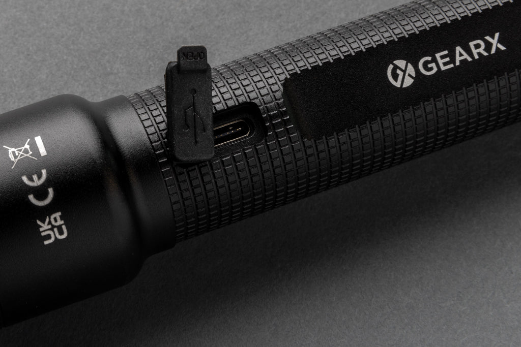 Gear X RCS gerecycled aluminium USB-oplaadbare zaklamp large