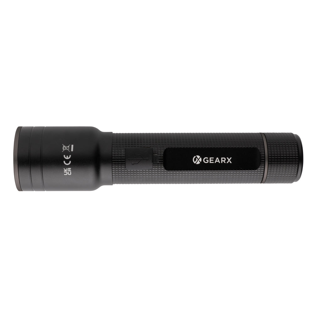 RCS gerecycled aluminium heavy duty USB-oplaadbare zaklamp