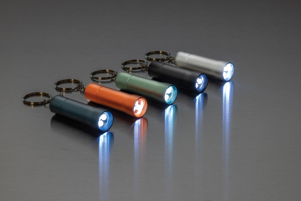Flash RCS gerecycled aluminium sleutelhanger zaklamp