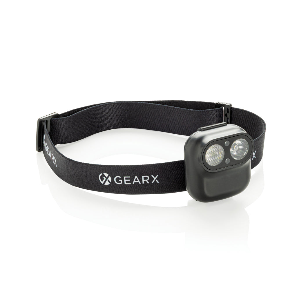 Gear X RCS recycled plastic hoofd lamp met motion sensor