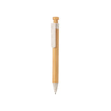 Bamboe pen met tarwestro clip