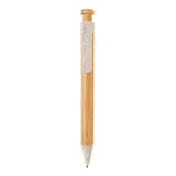 Bamboe pen met tarwestro clip