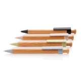 Bamboe pen met tarwestro clip