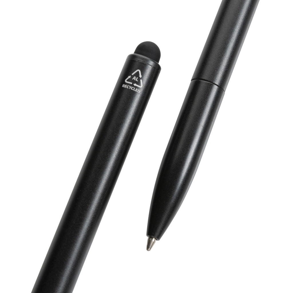 Kymi RCS-gecertificeerde gerecycled aluminium pen met stylus