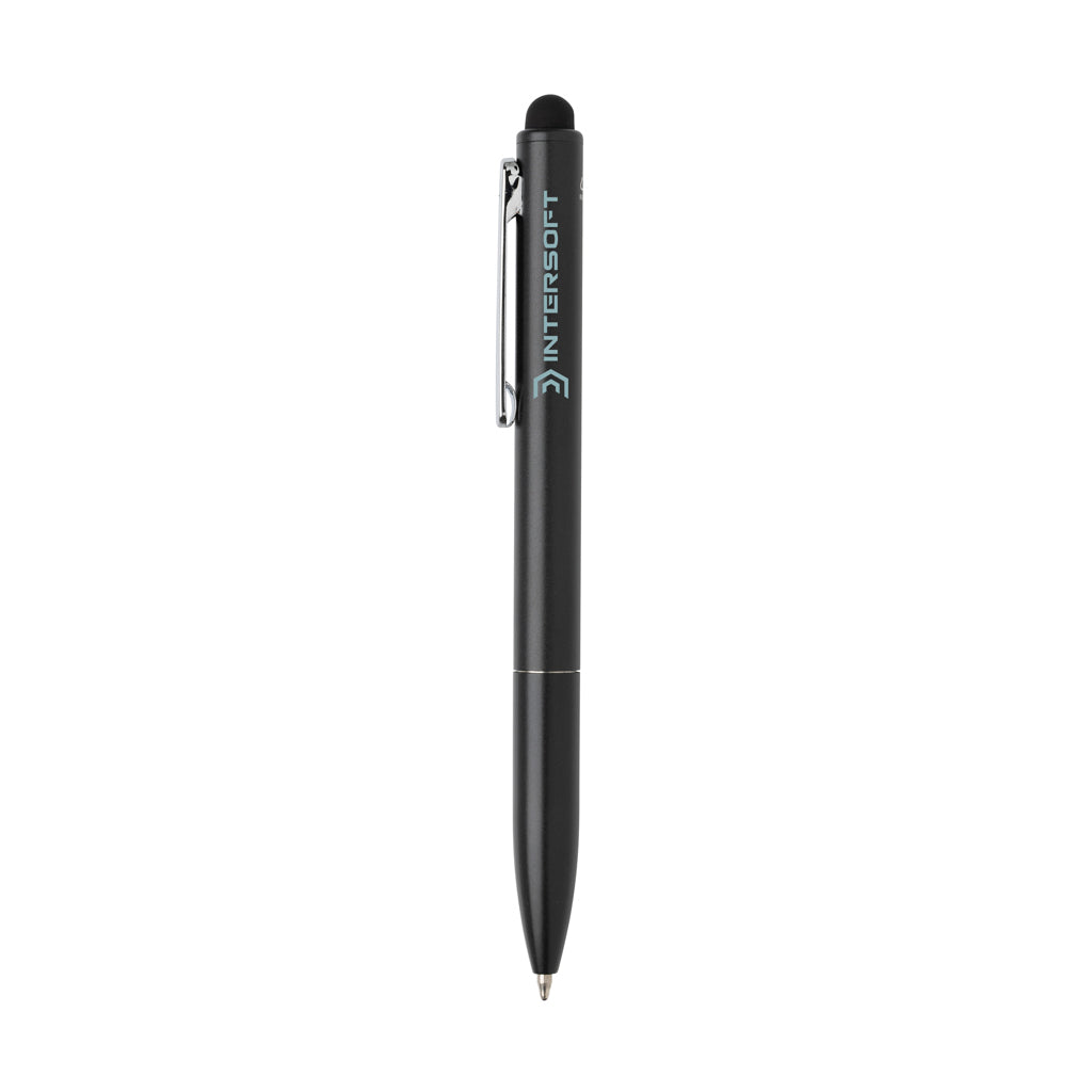 Kymi RCS-gecertificeerde gerecycled aluminium pen met stylus