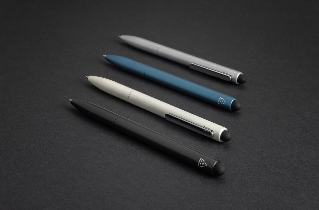 Kymi RCS-gecertificeerde gerecycled aluminium pen met stylus