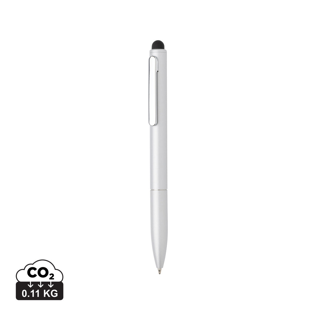 Kymi RCS-gecertificeerde gerecycled aluminium pen met stylus