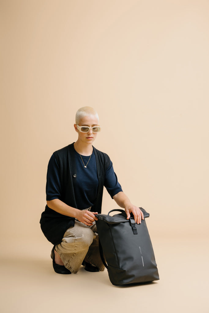 Urban waterbestendige flap-top rugzak