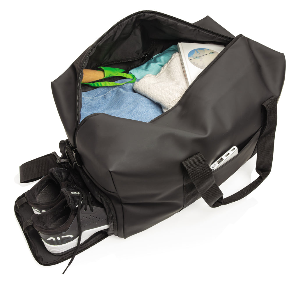 Smooth PU weekendtas PVC-vrij