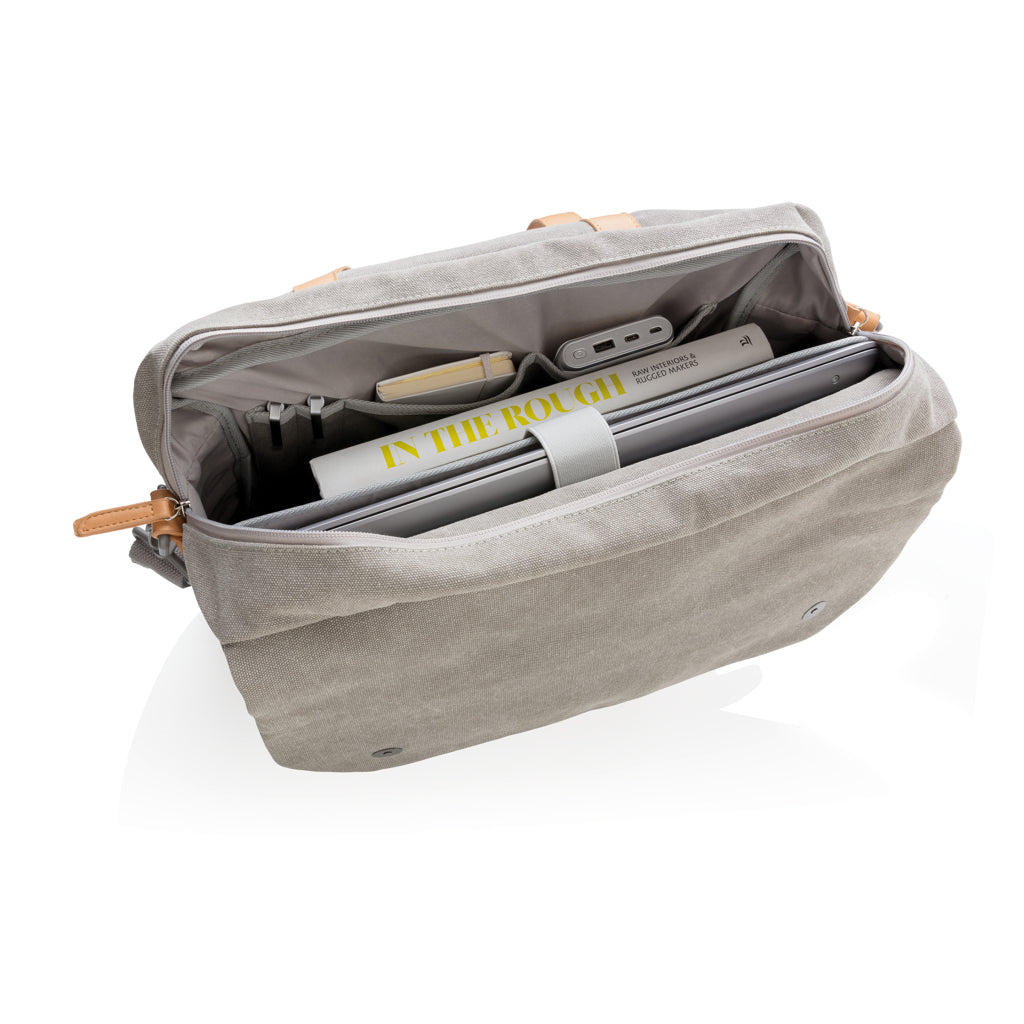 Canvas laptop tas PVC vrij