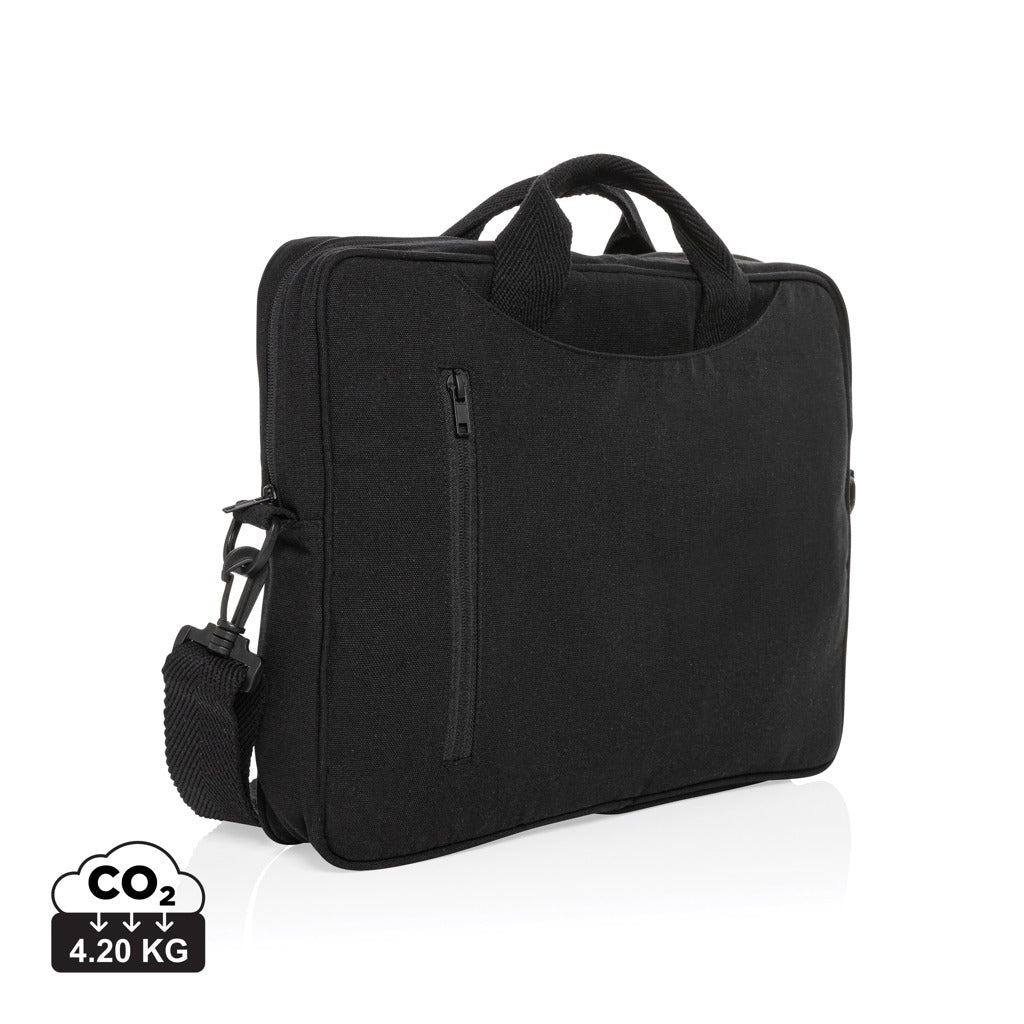 Laluka AWARE™ gerecyclede katoenen 15,4 inch laptoptas