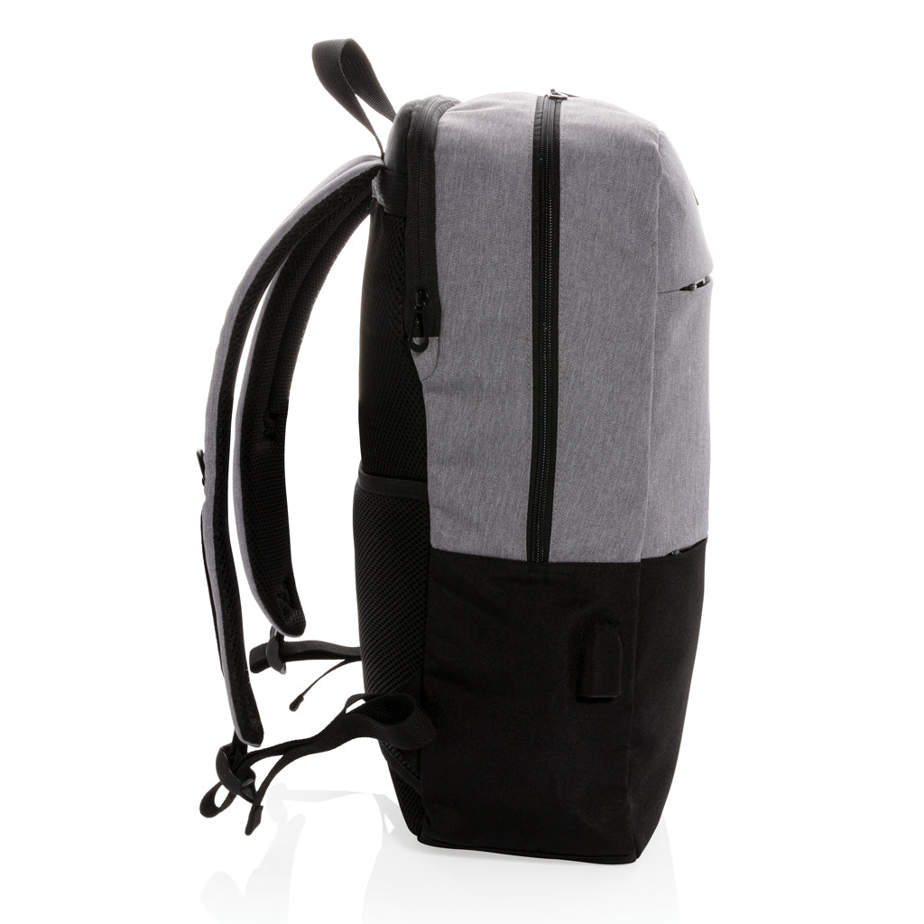 Modern 15.6" USB & RFID laptop rugzak PVC vrij