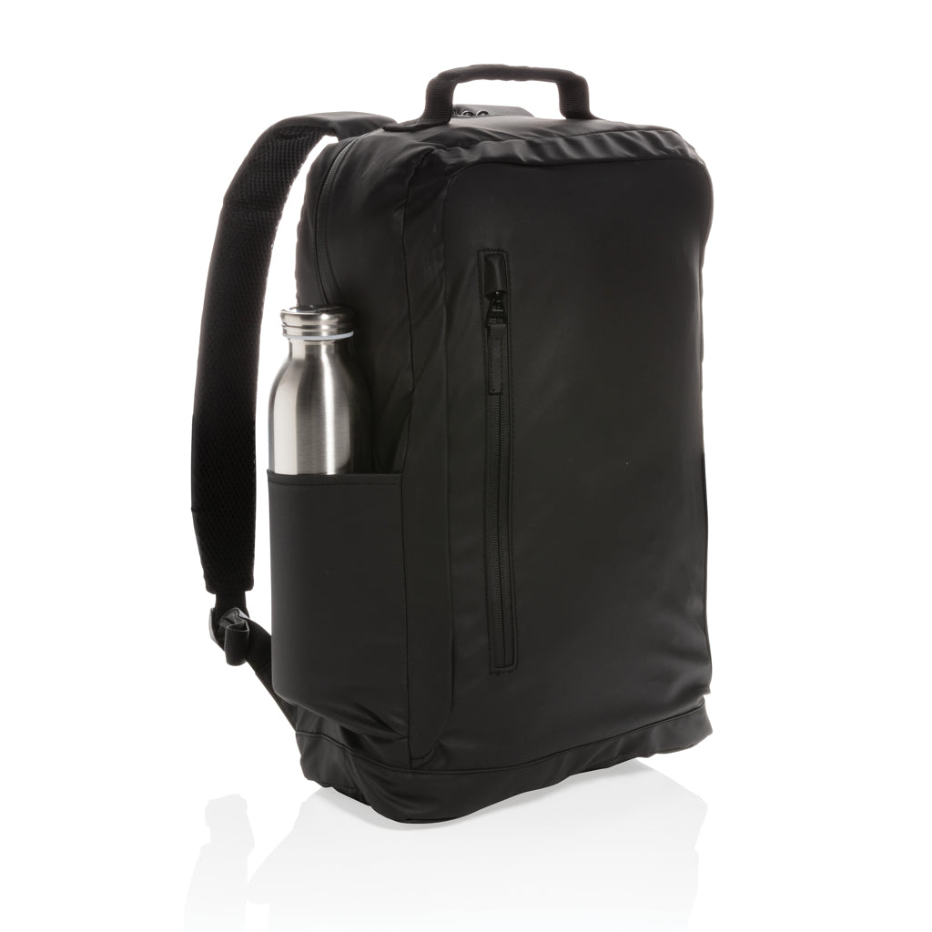 Fashion black PVC vrije 15.6" laptop rugtas