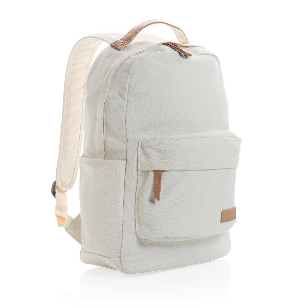 Impact AWARE™ 16 oz. recycled canvas laptop rugzak