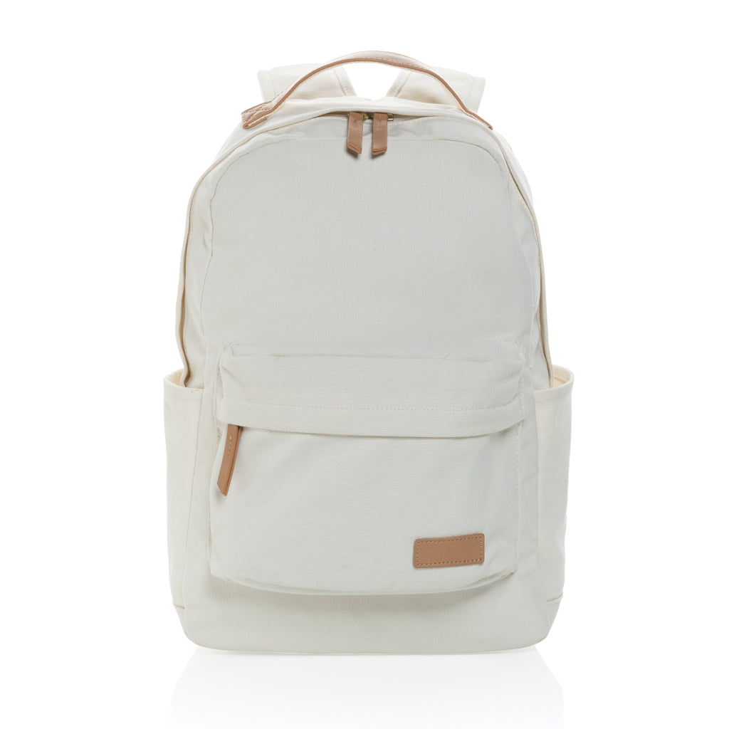 Impact AWARE™ 16 oz. recycled canvas laptop rugzak