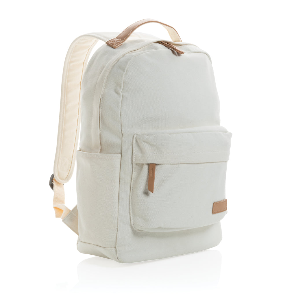 Impact AWARE™ 16 oz. recycled canvas laptop rugzak