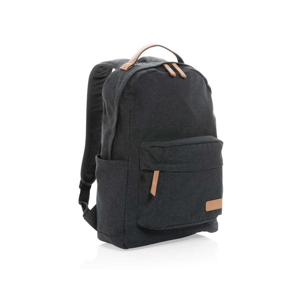 Impact AWARE™ 16 oz. recycled canvas laptop rugzak