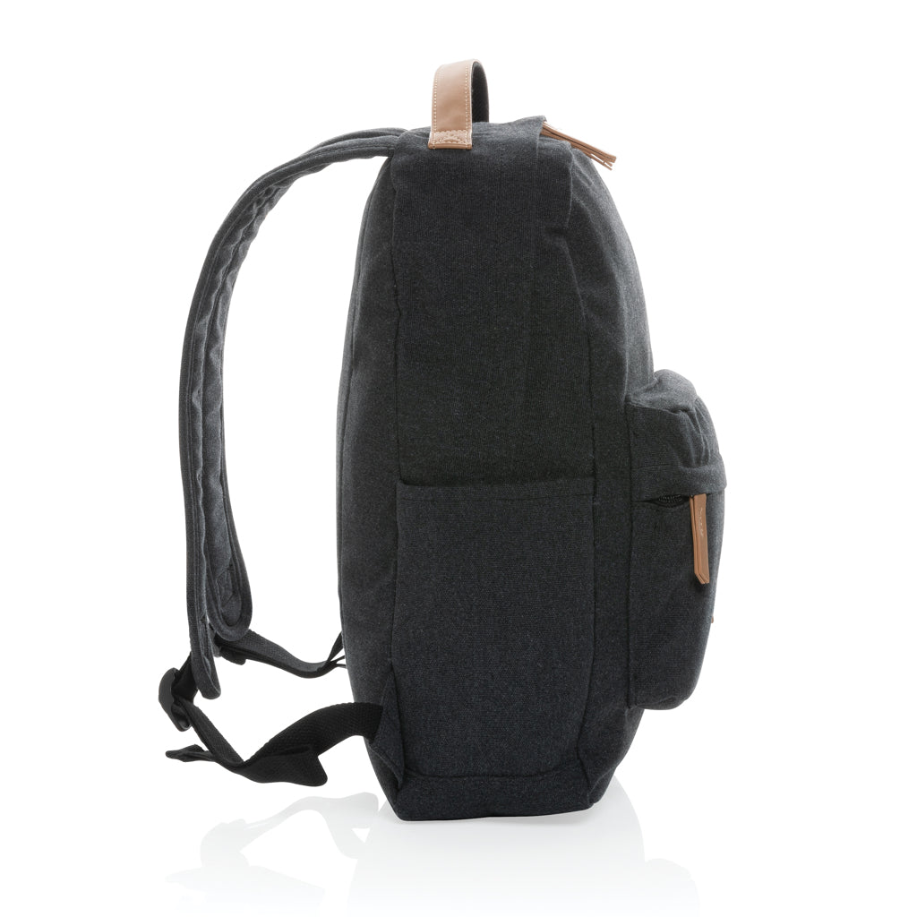 Impact AWARE™ 16 oz. recycled canvas laptop rugzak
