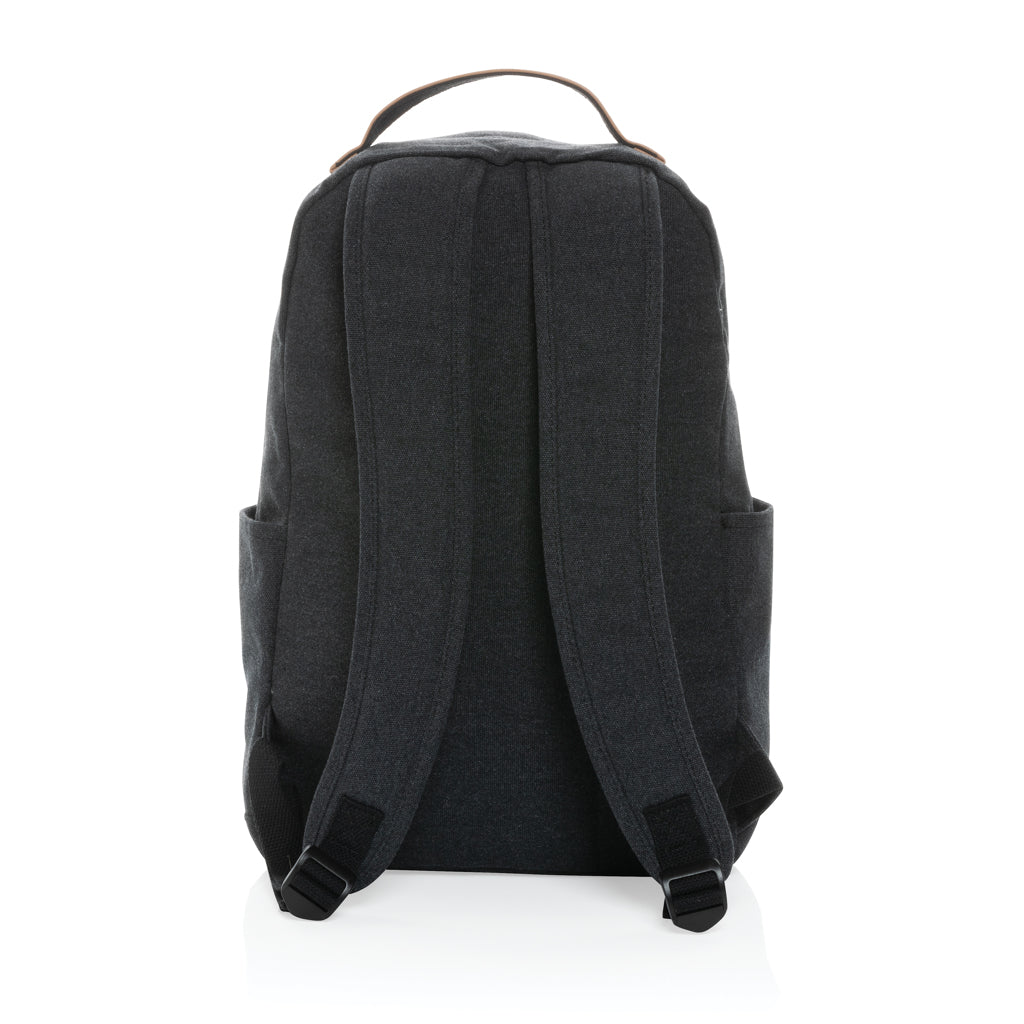 Impact AWARE™ 16 oz. recycled canvas laptop rugzak