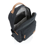 Impact AWARE™ 16 oz. recycled canvas laptop rugzak