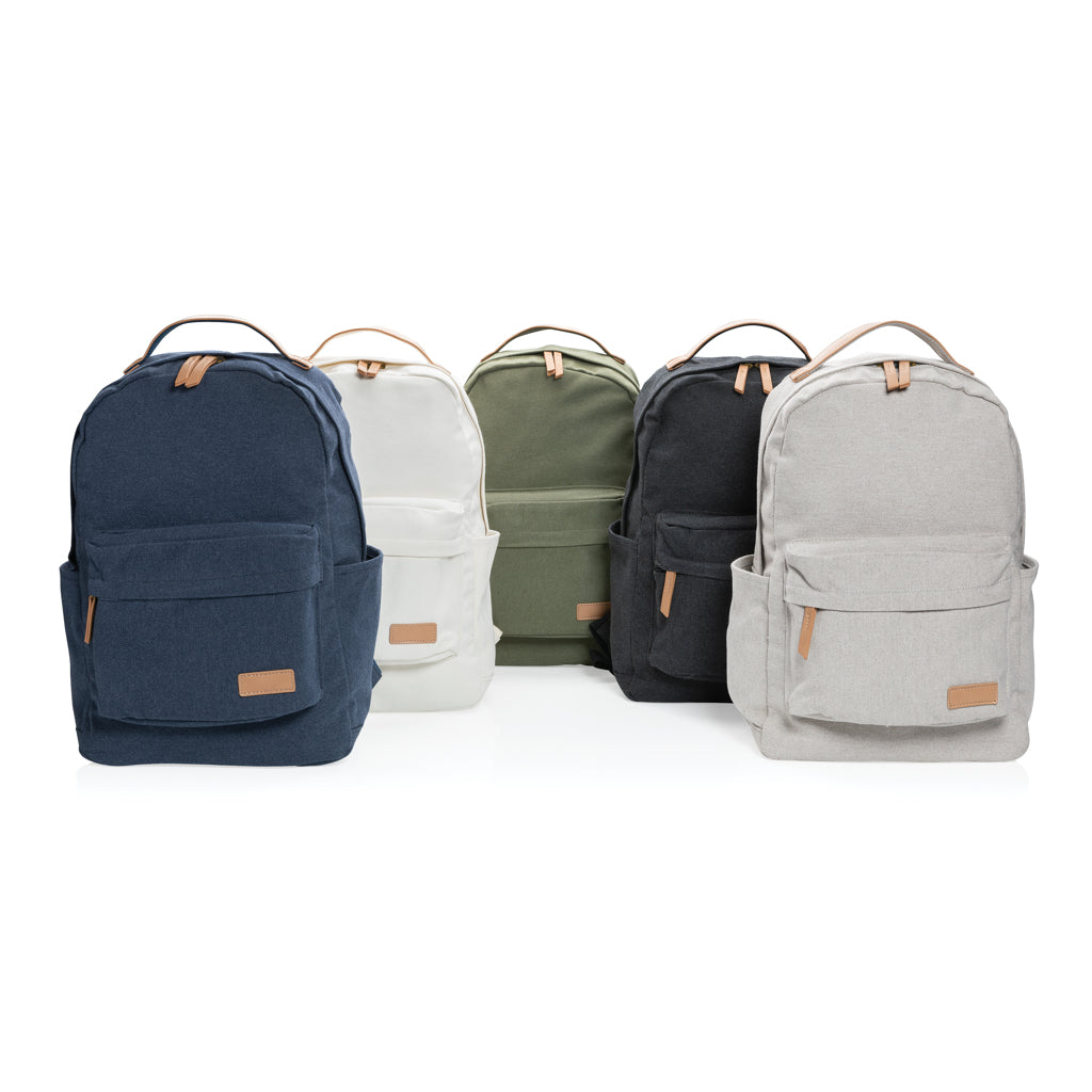 Impact AWARE™ 16 oz. recycled canvas laptop rugzak