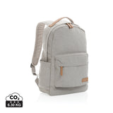 Impact AWARE™ 16 oz. recycled canvas laptop rugzak