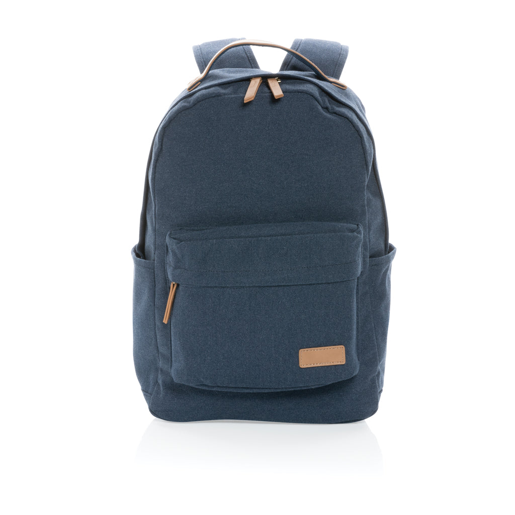 Impact AWARE™ 16 oz. recycled canvas laptop rugzak