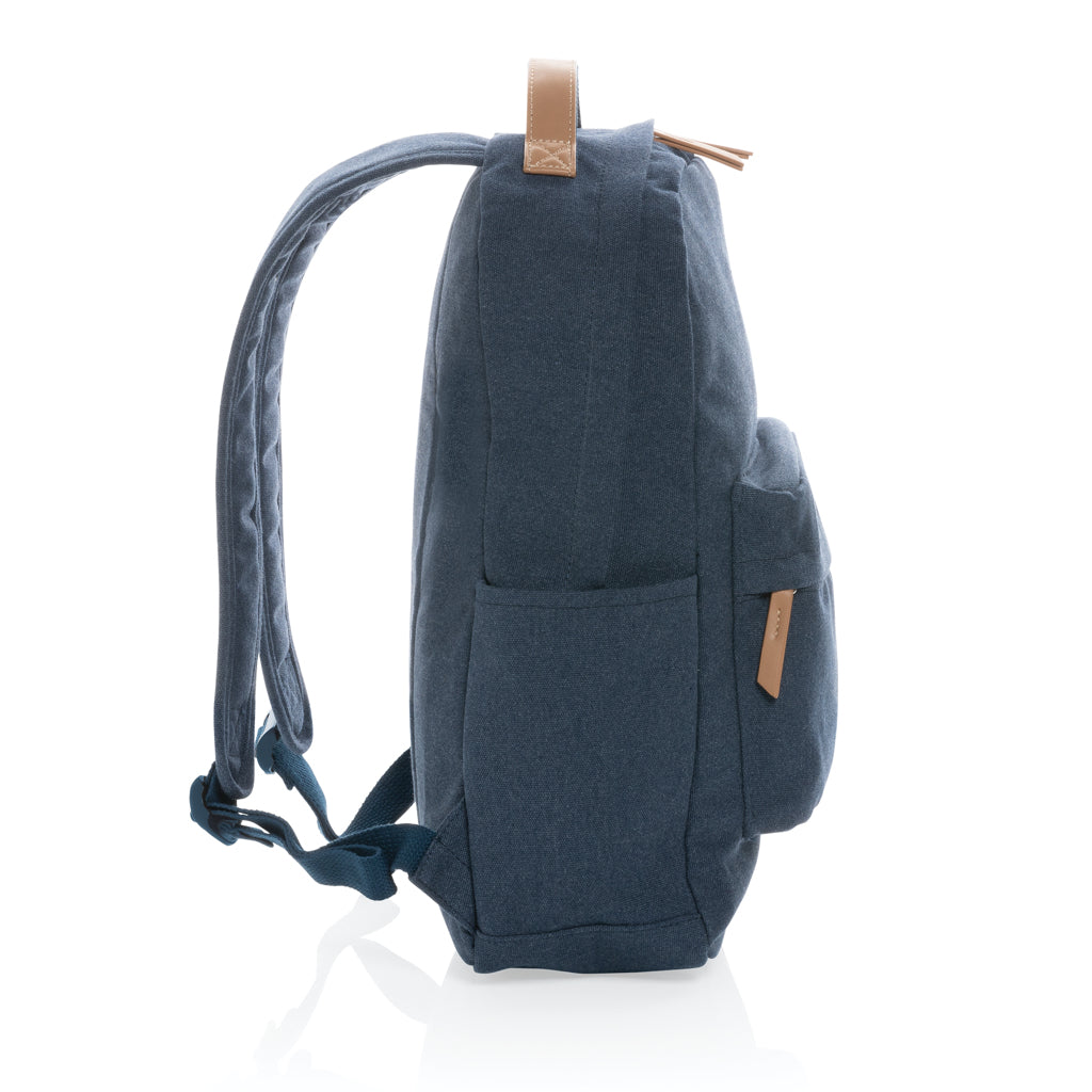 Impact AWARE™ 16 oz. recycled canvas laptop rugzak