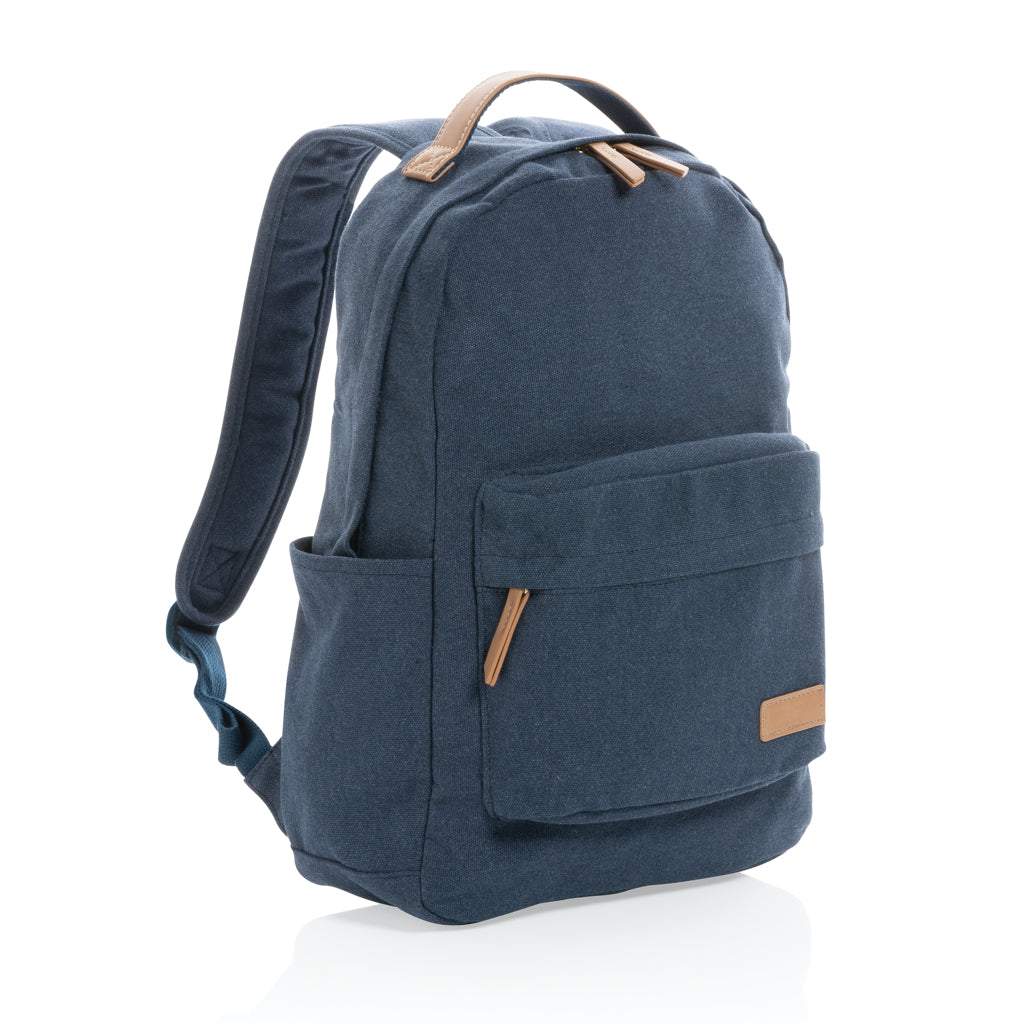 Impact AWARE™ 16 oz. recycled canvas laptop rugzak