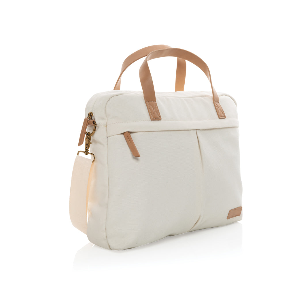 Impact AWARE™ 16 oz. recycled canvas laptoptas