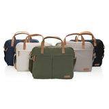 Impact AWARE™ 16 oz. recycled canvas laptoptas