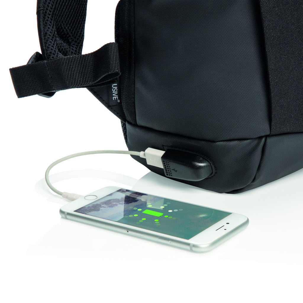 Madrid RFID USB anti-diefstal laptop rugzak PVC-vrij
