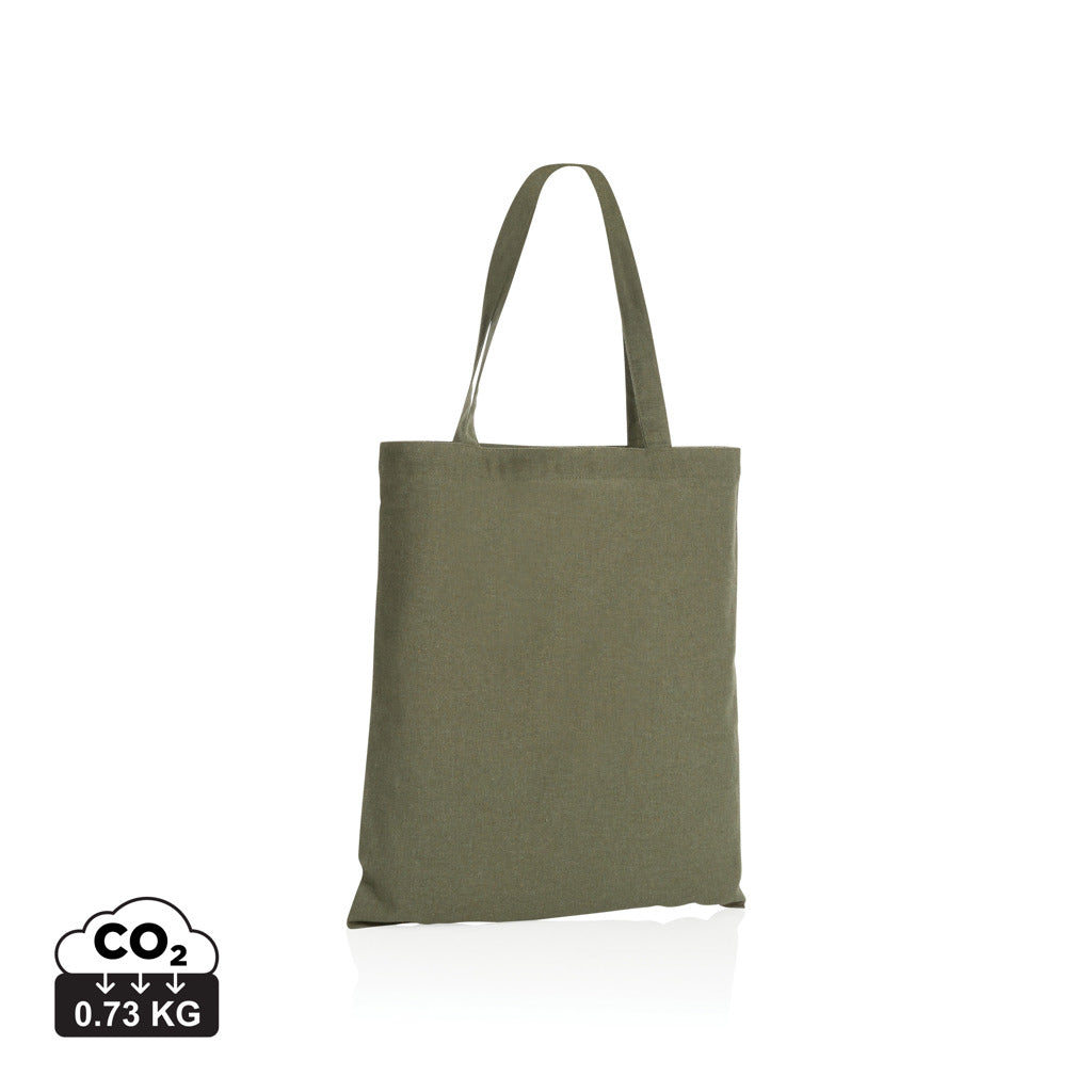 Impact AWARE™ gerecycled katoenen draagtas 145gsm