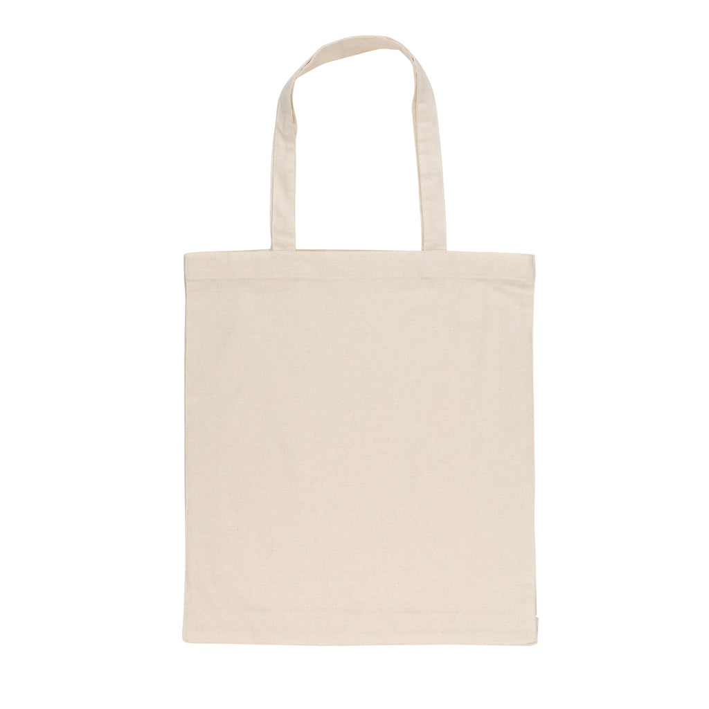 Impact AWARE™ gerecycled katoenen draagtas met bodem 145gsm