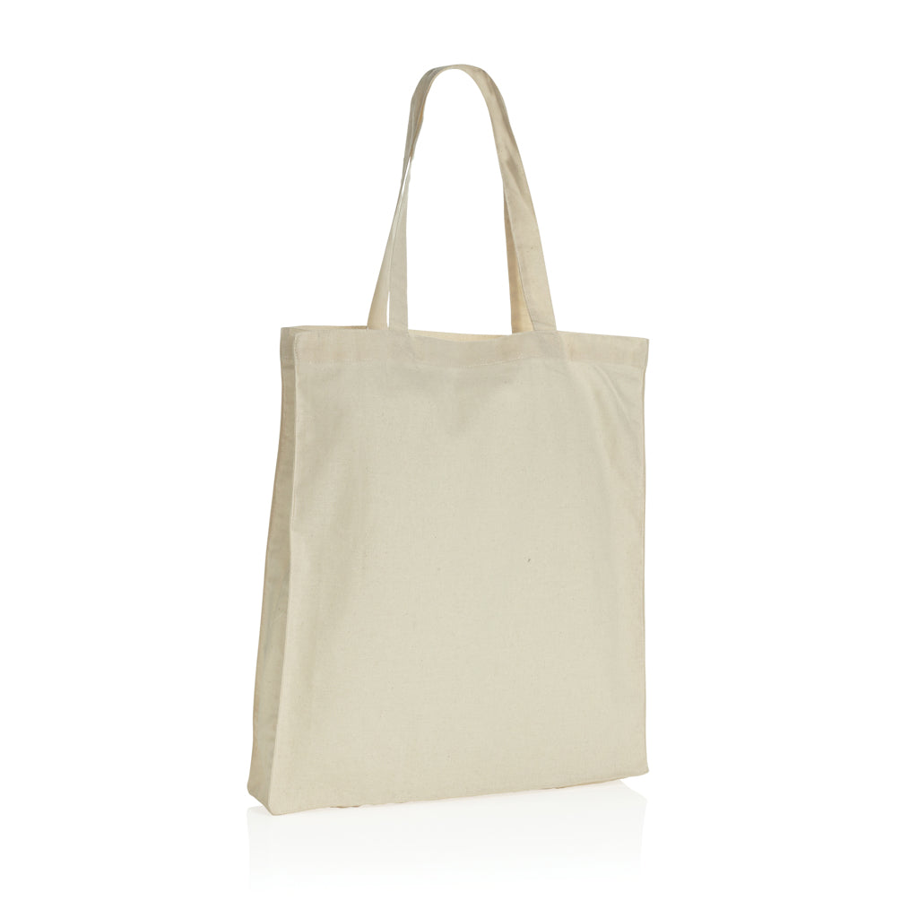 Impact AWARE™ gerecycled katoenen draagtas met bodem 145gsm