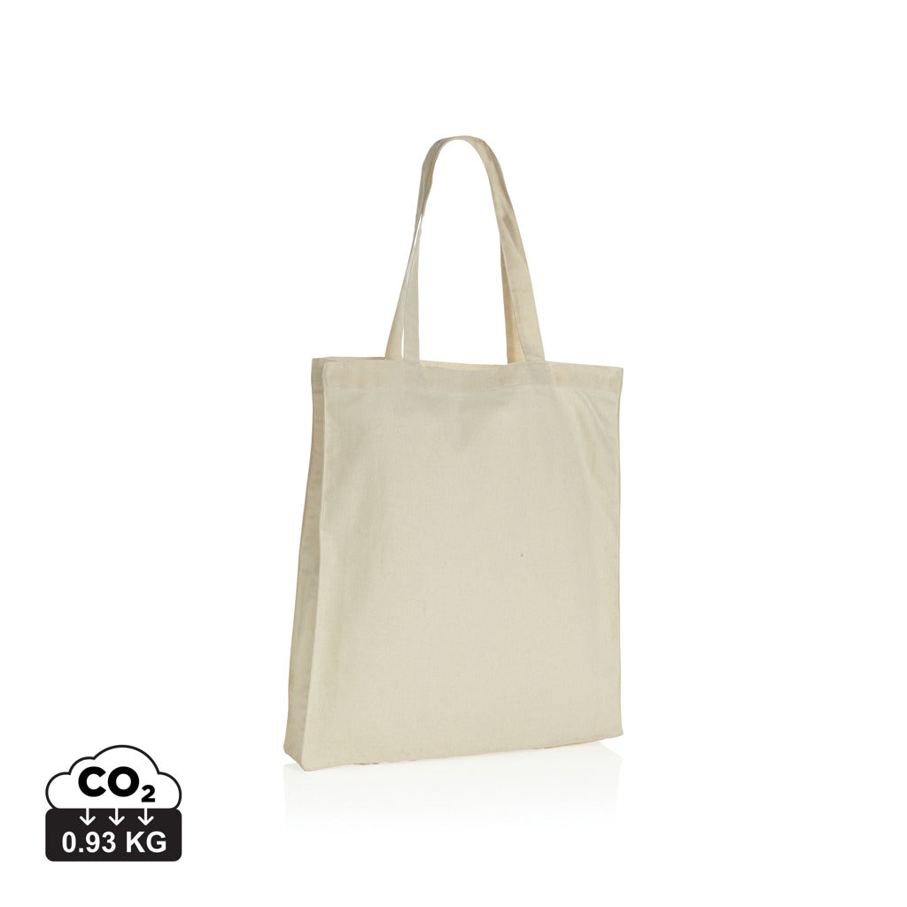 Impact AWARE™ gerecycled katoenen draagtas met bodem 145gsm