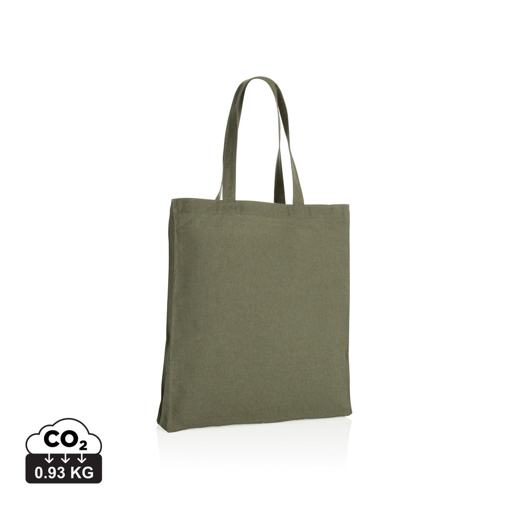 Impact AWARE™ gerecycled katoenen draagtas met bodem 145gsm