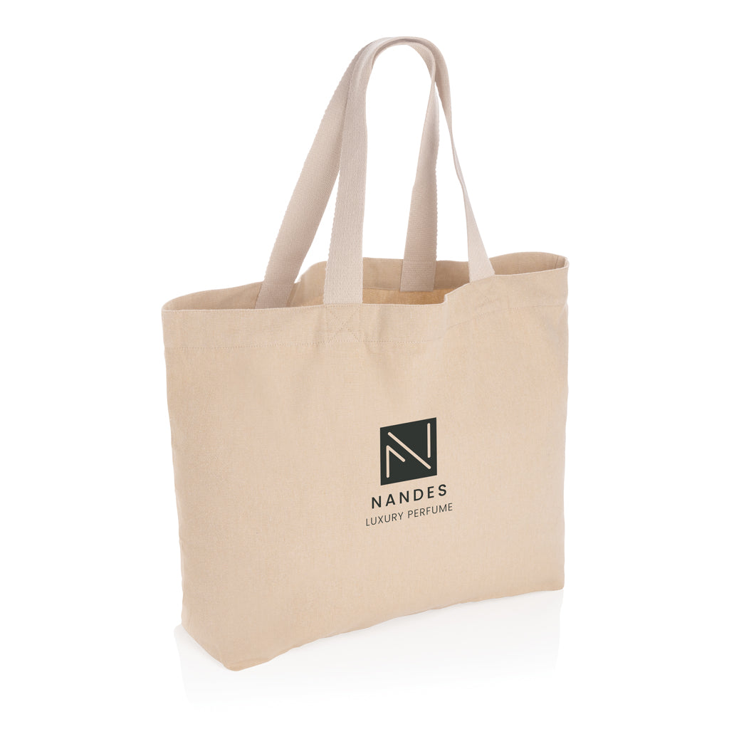Impact Aware™ recycled canvas XL draagtas 240gsm ongeverfd
