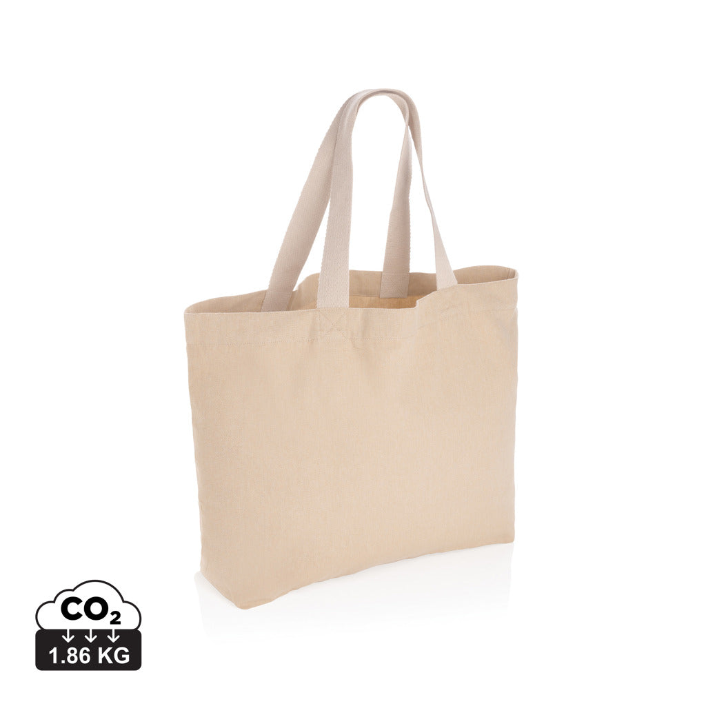 Impact Aware™ recycled canvas XL draagtas 240gsm ongeverfd