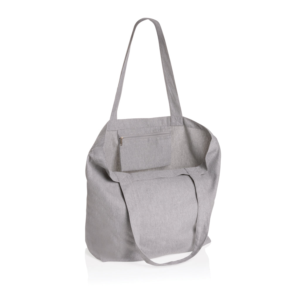 Impact Aware™ re-canvas shopper met vakje 240gsm ongeverfd