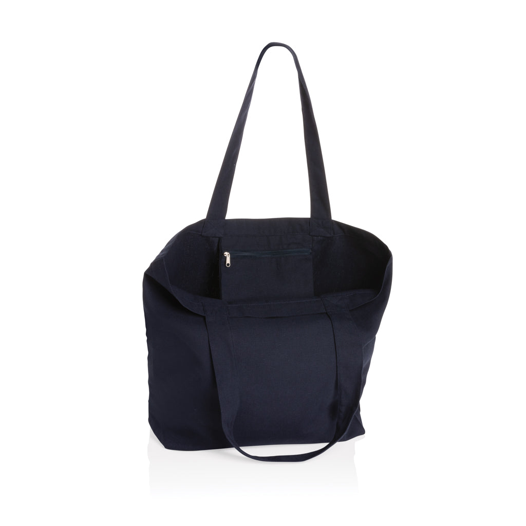Impact Aware™ re-canvas shopper met vakje 240gsm ongeverfd