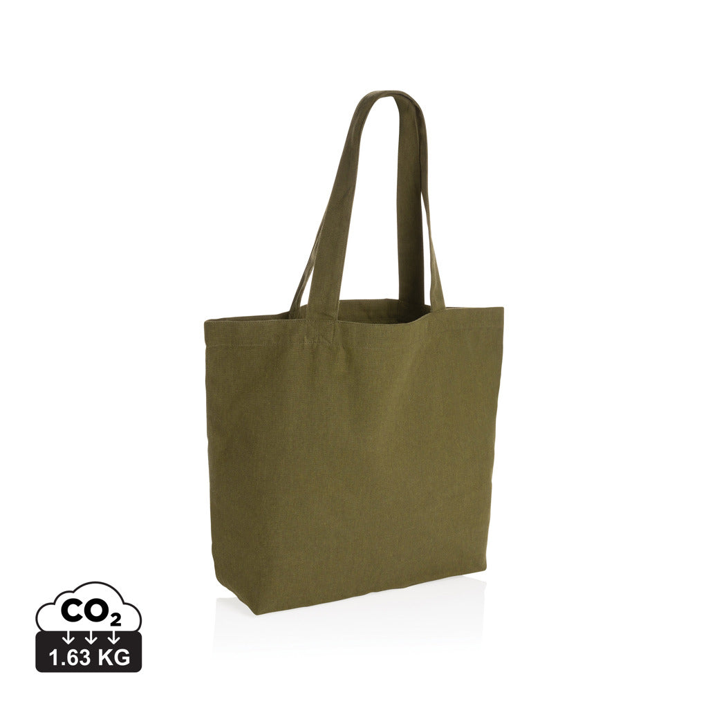 Impact Aware™ re-canvas shopper met vakje 240gsm ongeverfd