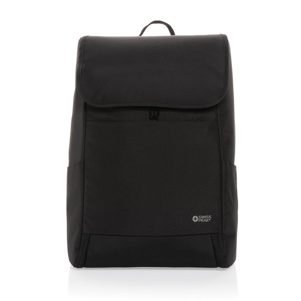 Swiss Peak Fern AWARE™ RPET allover zip 15" laptop rugzak