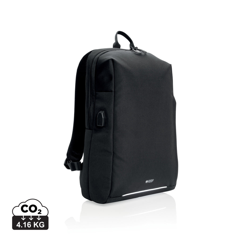 Swiss Peak AWARE™ RFID and USB A laptop rugzak