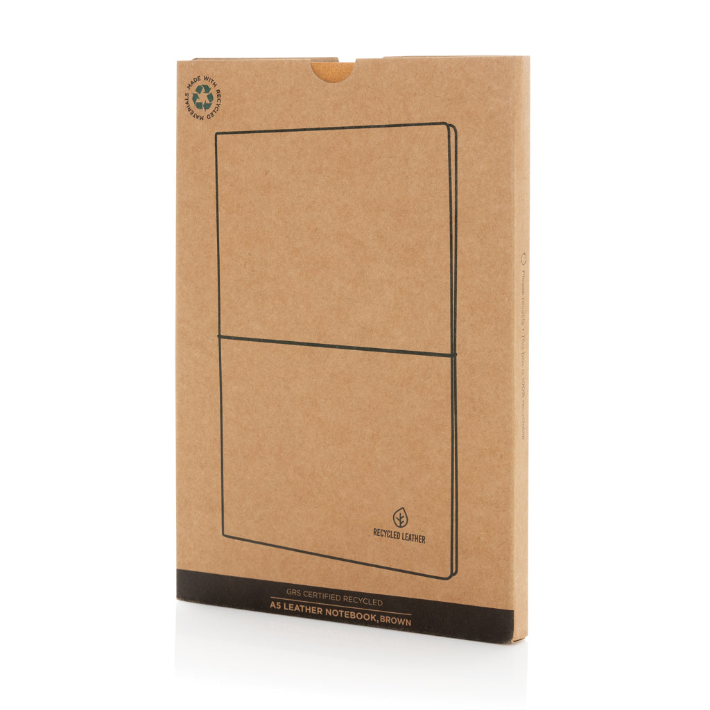 GRS A5 gerecycled lederen notitieboek