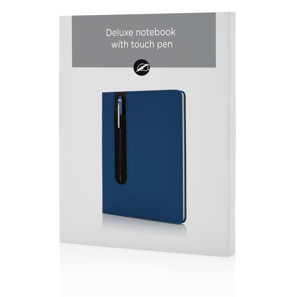 Standaard hardcover PU A5 notitieboek met stylus pen